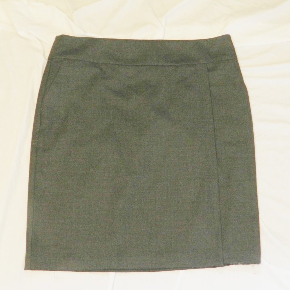 Eileen Fisher Charcoal K/L Skirt with Yoke XL NWT